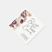 最高の日 | ブルゴーニュフローラ結婚秋 スタンダードカクテルナプキン (角)