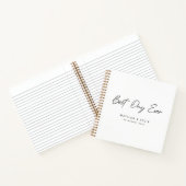 最高の日 |ホワイトウェディングデイゲスト ノートブック (内部)