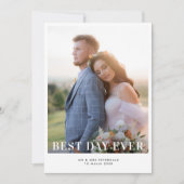 最高の日 感謝してい結婚カード サンキューカード (正面)