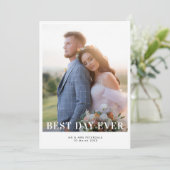 最高の日 感謝してい結婚カード サンキューカード (スタンド正面)