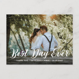 最高の日 | 結婚の写真 ポストカード