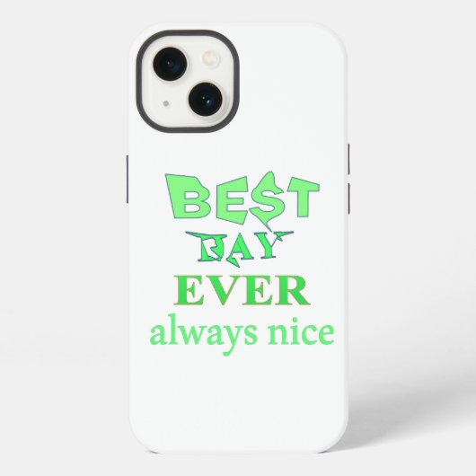 最高の日 iPhoneケース (裏面)