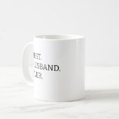 最高の旦那様マグカップ 夫へ、結婚記念日へ コーヒーマグカップ (正面左)