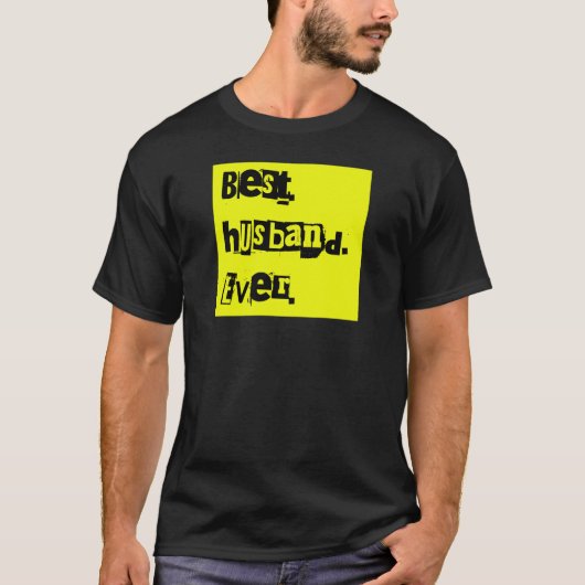 最高の旦那 Punk Rock テキスト Tシャツ (正面)