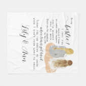 最高の最高の友人ギフトBFFフレンズフォーエバー フリースブランケット (正面(横))