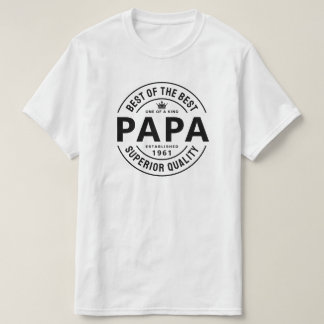 最高の最高の最高品質のパパTシャツ Tシャツ