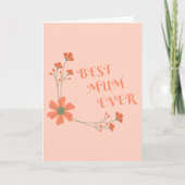 最高の最高のMum Ever – 世界のMUMカード カード (正面)