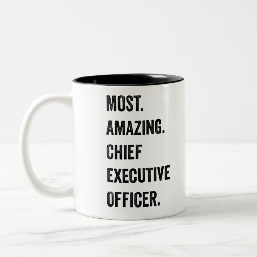 最高の最高経営責任者 ツートーンマグカップ (左)