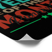 最高の月の働き人従業員 ポスター (角)