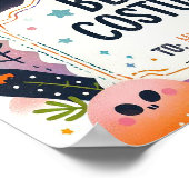 最高の服装証明書 – かわいい幽霊テーマポスター ポスター (角)