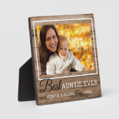 最高の木材素朴写真枠 フォトプラーク (正面)