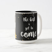 最高の未だ黒い金ゴールド写真来の卒業は行われていない ツートーンマグカップ (正面右)