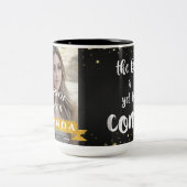 最高の未だ黒い金ゴールド写真来の卒業は行われていない ツートーンマグカップ (中央)