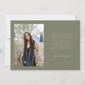 最高の未来が待っている サージュグリーン 卒業写真 案内状 (裏面)