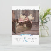 最高の来対の物 |ツインズフォトコラージュ 案内状 (スタンド正面)