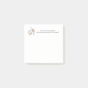 「最高の栄光を神に！」出生クリスマス   ポストイット