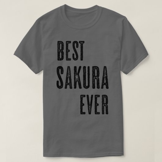最高の桜はおもしろい今まで可愛い男性の女性の子供の名前 Tシャツ (デザイン正面)