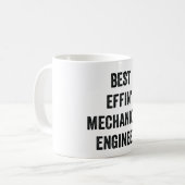 最高の機械技師 コーヒーマグカップ (正面左)