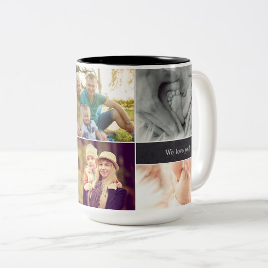 最高の母さんが写真を撮る ツートーンマグカップ (正面右)