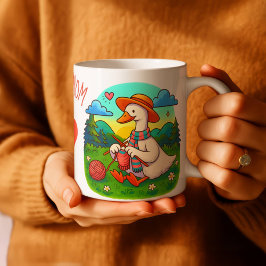 最高の母さんニットガチョウ マザーズデイギフトマグ コーヒーマグカップ