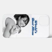 最高の母さん 青い海のフォントの写真 Case-Mate iPhoneケース (裏面 (横))