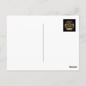 最高の母だね、認定 - ゴールド テキスト デザイン ポストカード (裏面)