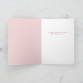 最高の母だよ！大胆でおしゃれなピンクの母の日カード カード (内部)