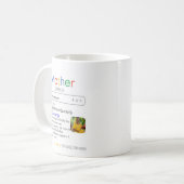 最高の母って検索結果にも出てるよ コーヒーマグカップ (正面左)