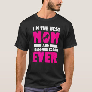 最高の母で最高の馬術コーチの男性 馬 Tシャツ