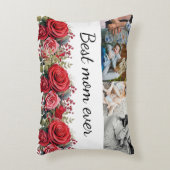 最高の母のカスタム写真アクセント アクセントクッション (正面(垂直))