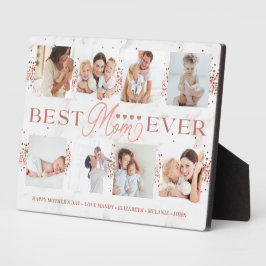 最高の母のグリッター8 Photo Collage Mother's Day フォトプラーク