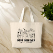 最高の母のトートバッグのカスタムフローラバッグ ラージトートバッグ