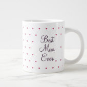 最高の母のハート写真母の日 ジャンボコーヒーマグカップ (右)