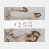 最高の母のパーソナライズされたフリースブランケット フリースブランケット (正面(横))