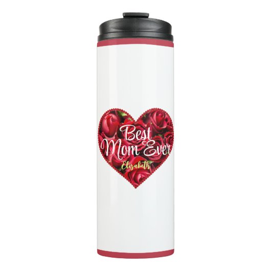 最高の母のフローラモダン母の日 タンブラー (正面)