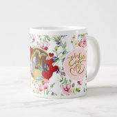 最高の母のフローラ写真ママの日マグカップ ジャンボコーヒーマグカップ (正面右)