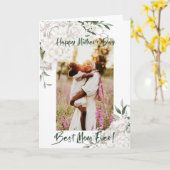 最高の母のフローラ写真母の日 カード (黄色い花)