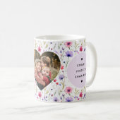 最高の母のフローラ写真母の日 コーヒーマグカップ (正面右)
