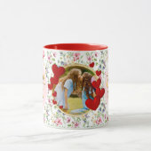 最高の母のフローラ写真母の日 マグカップ (中央)