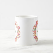 最高の母のフローラ母の日のプレゼント コーヒーマグカップ (中央)