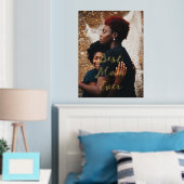 最高の母のプレゼント写真カスタマイズ 箔ポスター (インサイチュ (寝室))