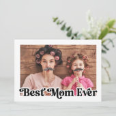 最高の母のレトロ写真フローラ母の日のカード シーズンカード (スタンド正面)