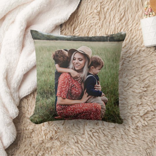 最高の母の写パーソナライズされた真 クッション (ブランケット)