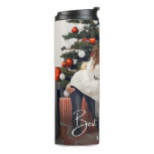 最高の母の写パーソナライズされた真 タンブラー (回転左)