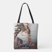 最高の母の写パーソナライズされた真 トートバッグ (裏面)