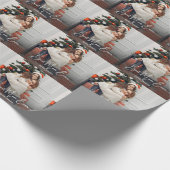 最高の母の写パーソナライズされた真 ラッピングペーパー (角)