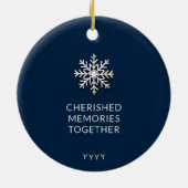 最高の母の写真オーナメント セラミックオーナメント (裏面)