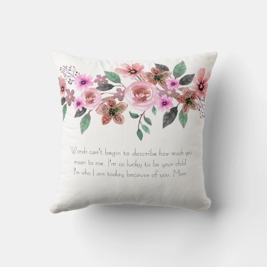 最高の母の写真カスタム文字ハッピーマザーズ・デイ クッション (裏面)