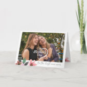 最高の母の写真カスタム文字ハッピーマザーズ・デイ シーズンカード (正面)