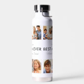 最高の母の写真コラージュ母の日 ウォーターボトル (左面)